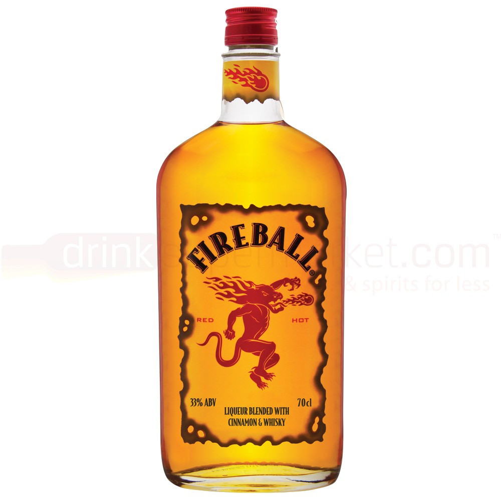 Fireball Whiskey Drinks
 Fireball Cinnamon Liqueur 70cl DrinkSupermarket