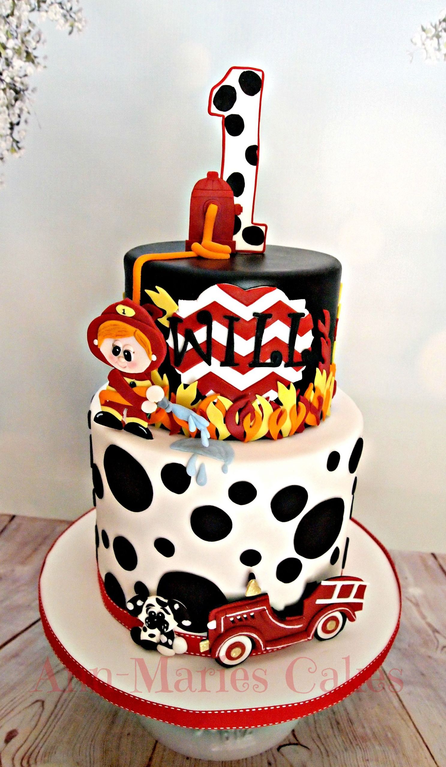 Firefighter Birthday Cake
 Will s Fireman cake All edible