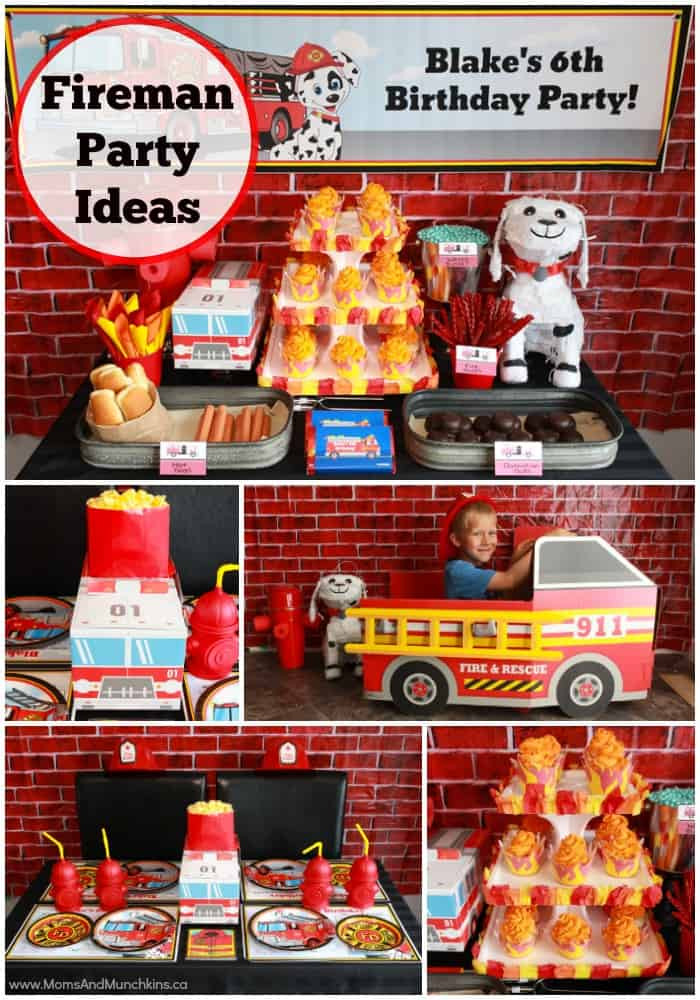 Firefighter Birthday Party Ideas
 Firefighter Birthday Party Ideas Moms & Munchkins