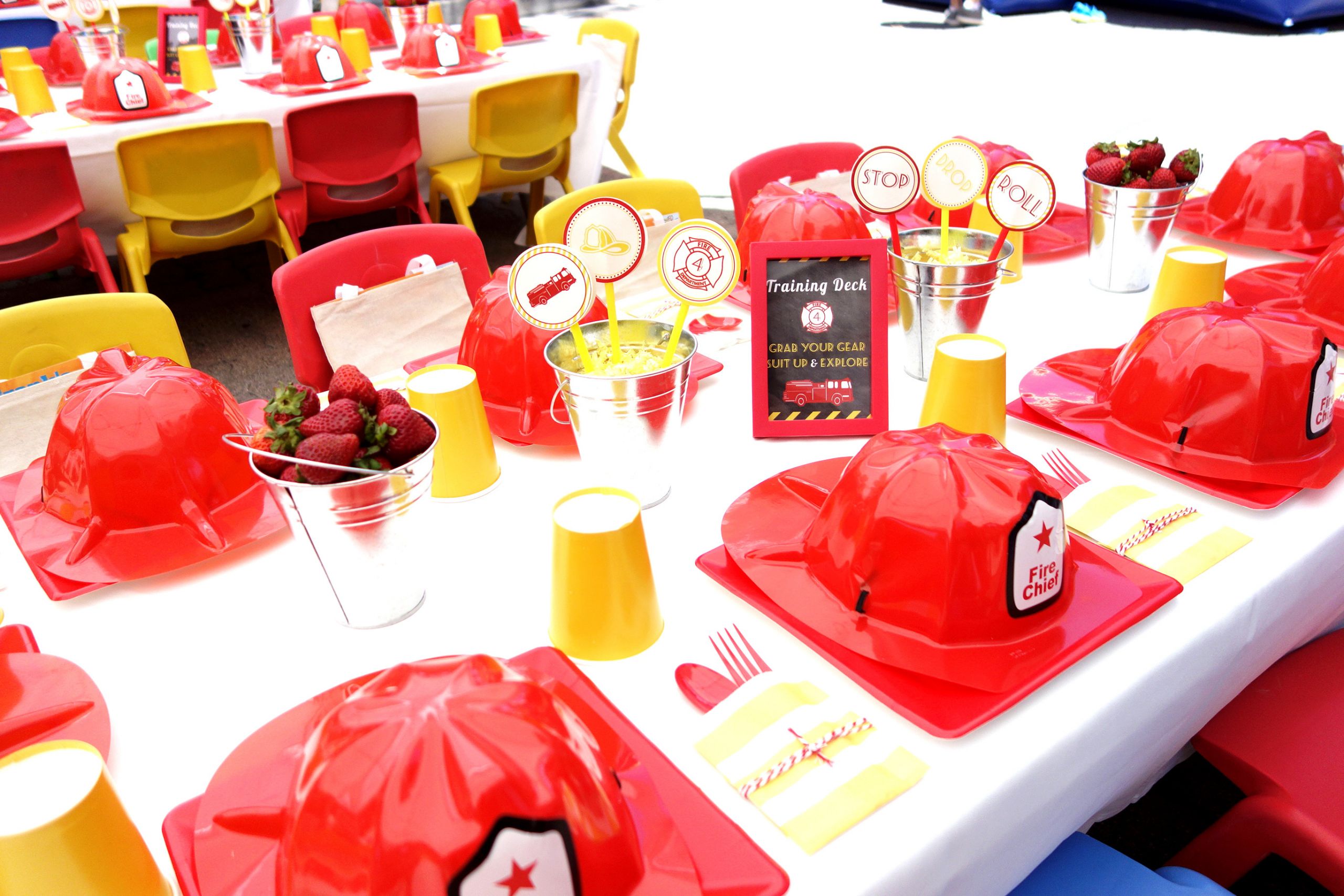 Firefighter Birthday Party Ideas
 Firefighter Birthday Party