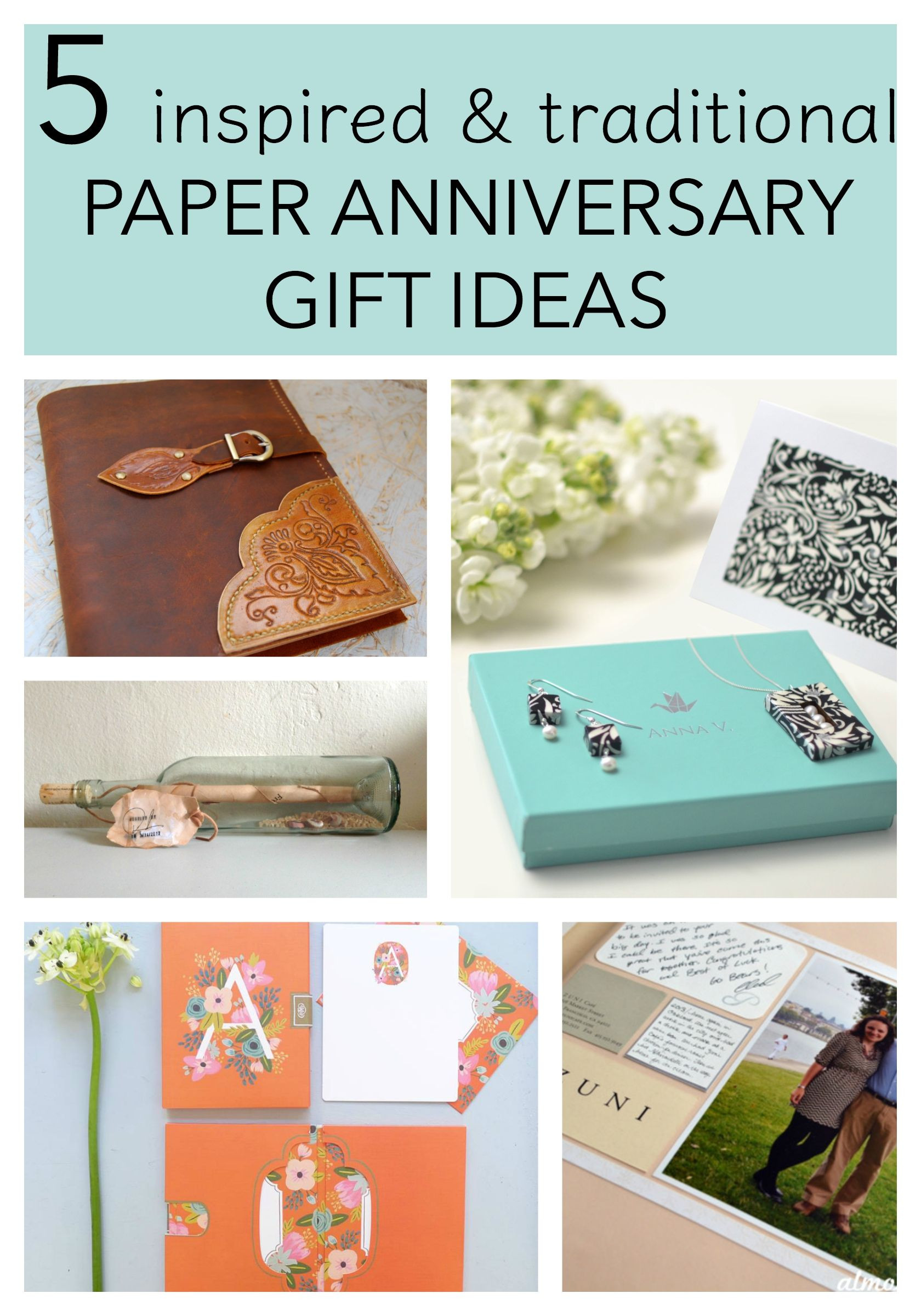 First Anniversary Gift Ideas Paper
 5 Traditional Paper Anniversary Gift Ideas for Her