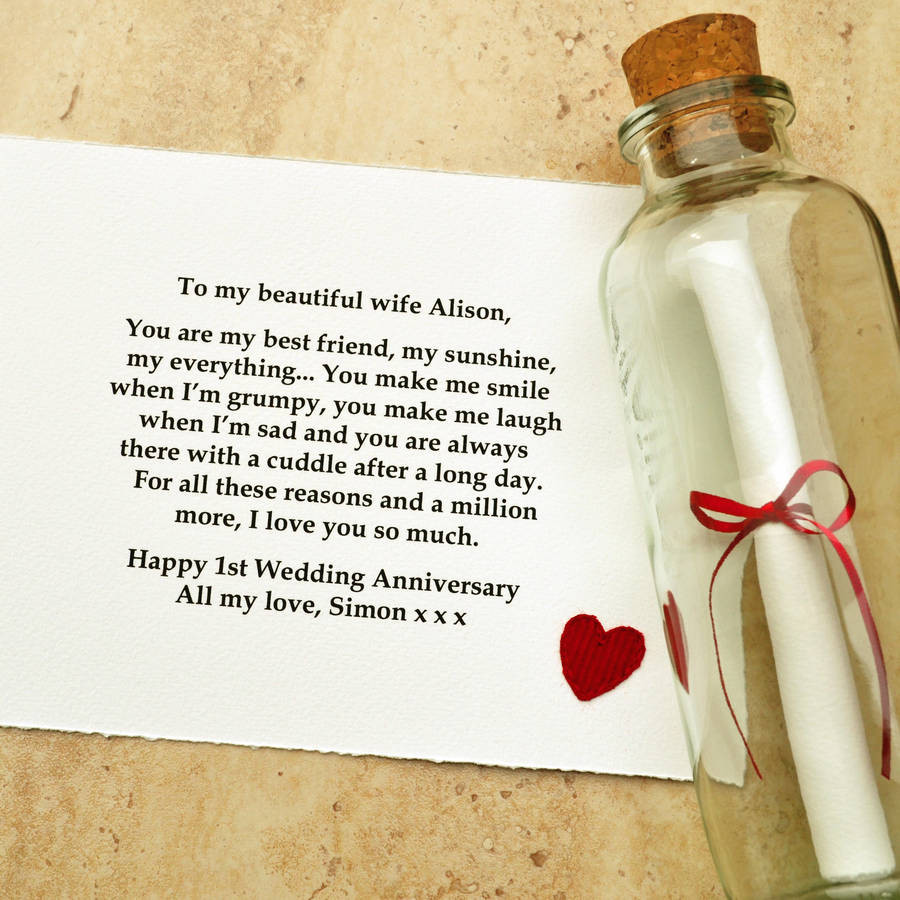 First Anniversary Gift Ideas Paper
 best Friend Wedding Anniversary Gift By Jenny Arnott