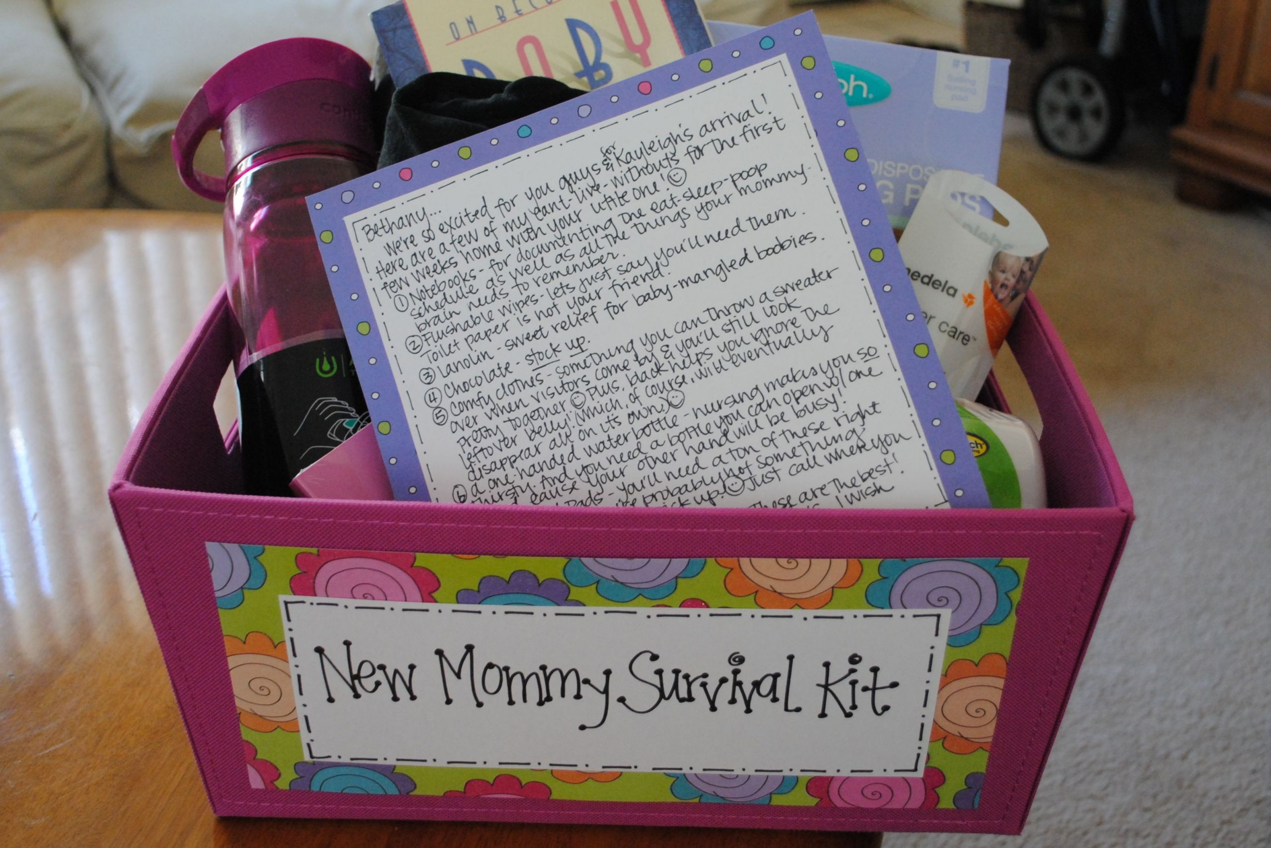First Baby Gift Ideas For Mom
 New Mommy Survival Kit