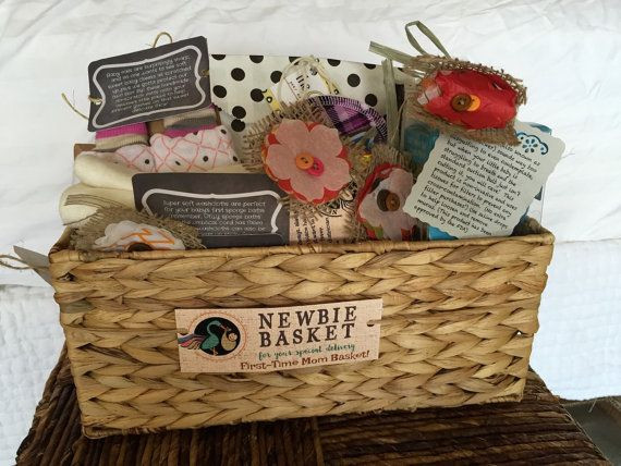 First Baby Gift Ideas For Mom
 First Time Mom Gift Basket for a baby girl by NewbieBasket
