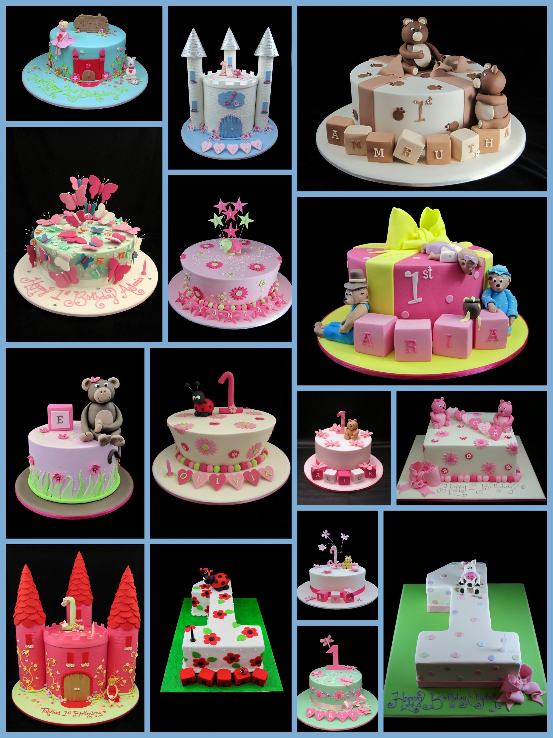 First Birthday Cakes For Girls
 castle cake