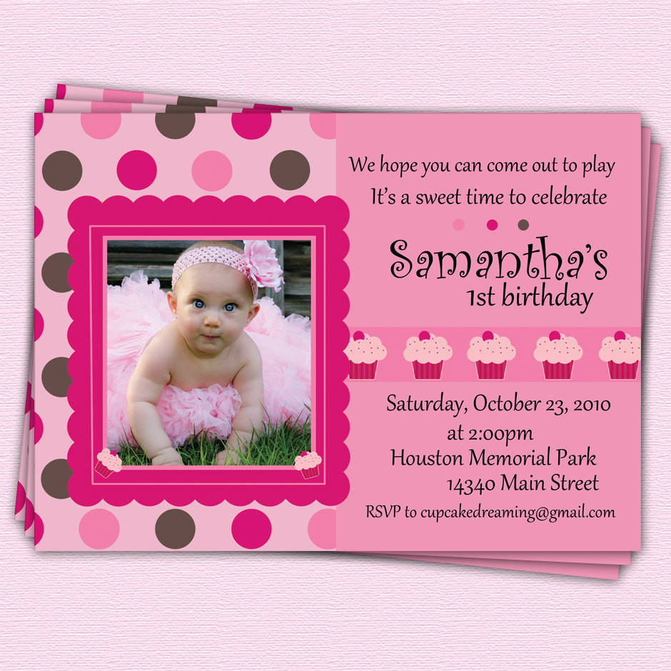 First Birthday Girl Invitations
 First Birthday Party Invitations Girl – FREE PRINTABLE