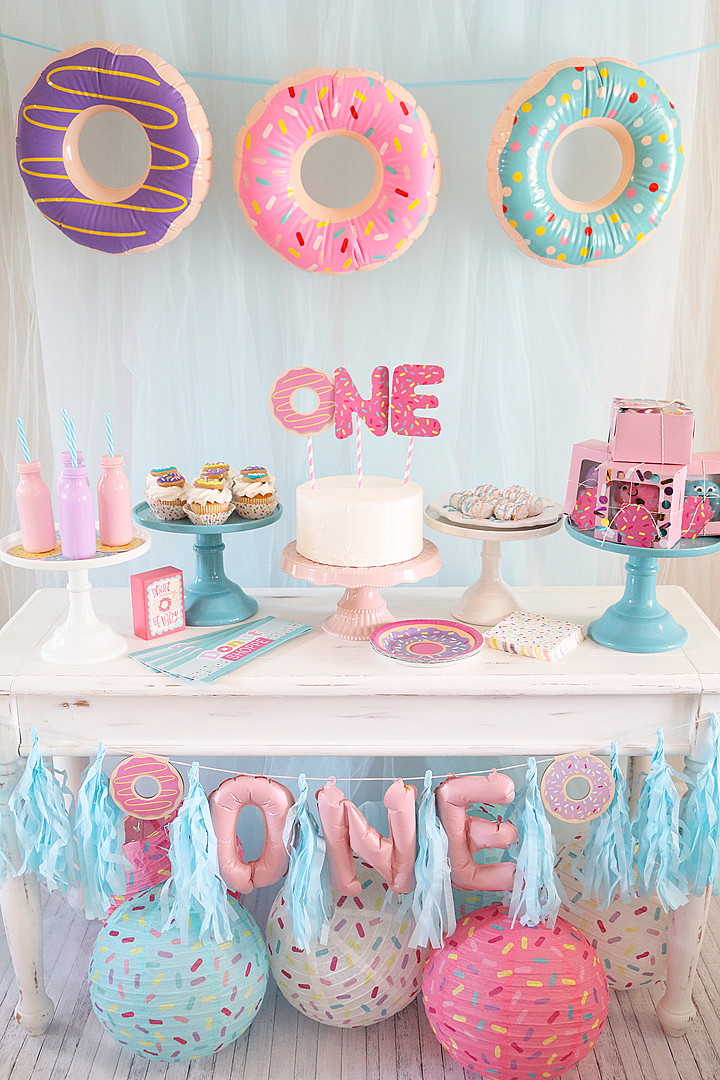First Birthday Party Decorations
 Donut Grow Up