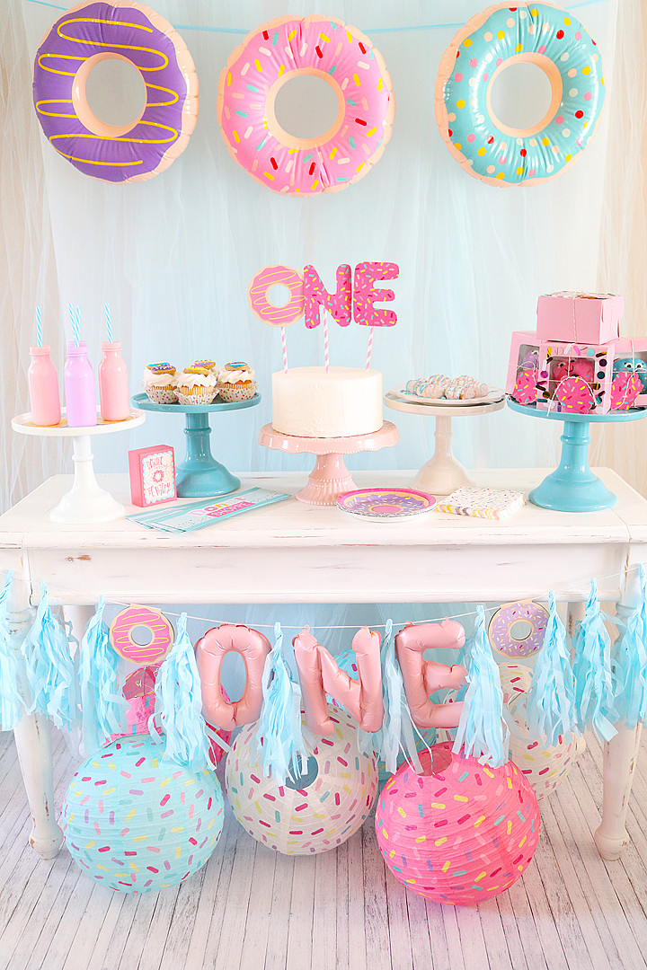 First Birthday Party Decorations
 Donut Themed First Birthday Party Idea
