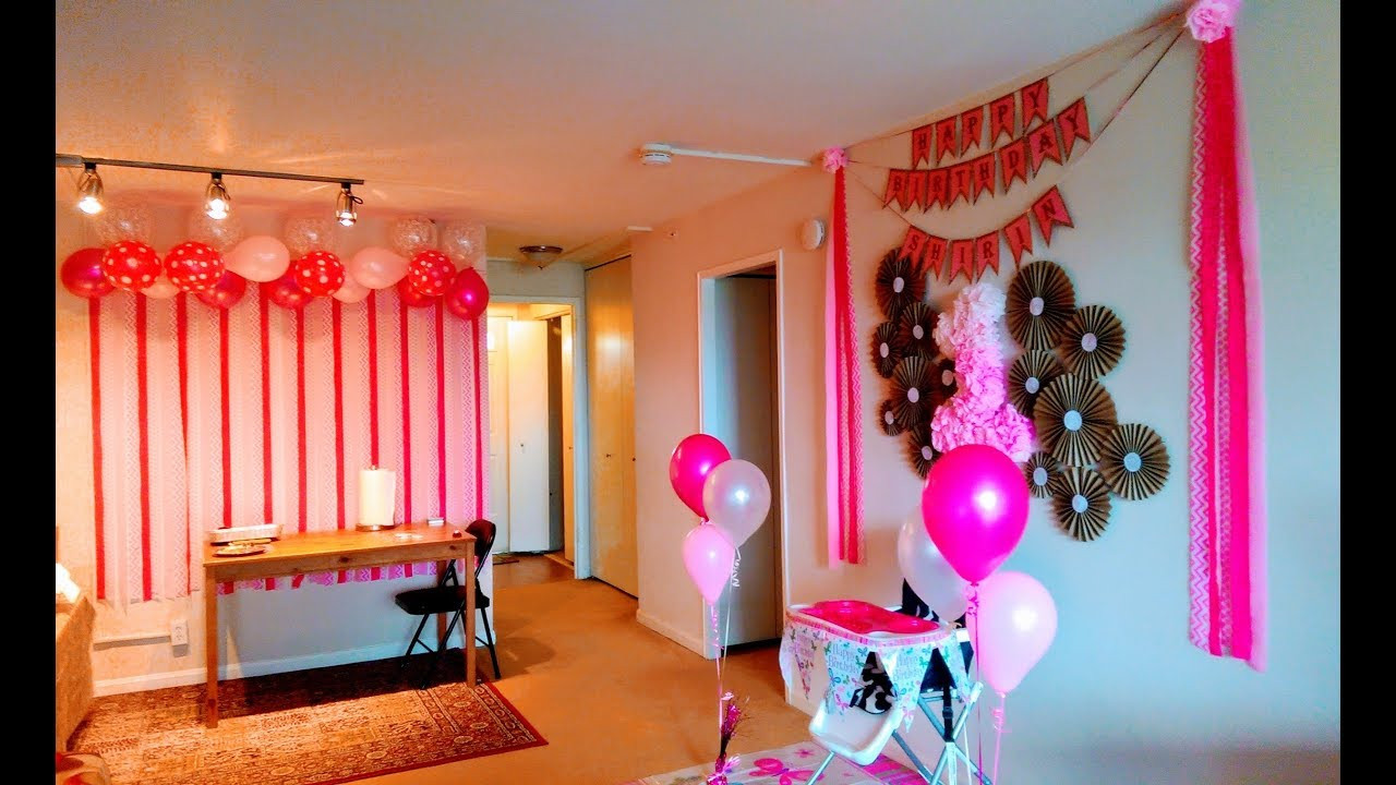 First Birthday Party Decorations
 DIY First Birthday Decoration Ideas