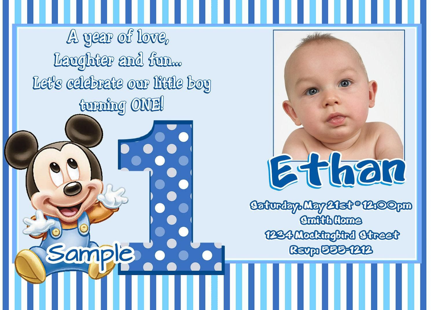 First Birthday Party Invitation Wording
 Create Easy First Birthday Invitation Wording Free