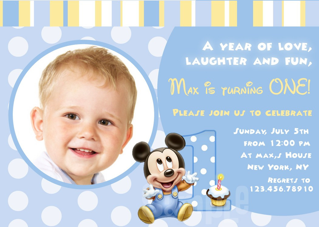 First Birthday Party Invitation Wording
 Baby First Birthday Invitations – Bagvania FREE Printable