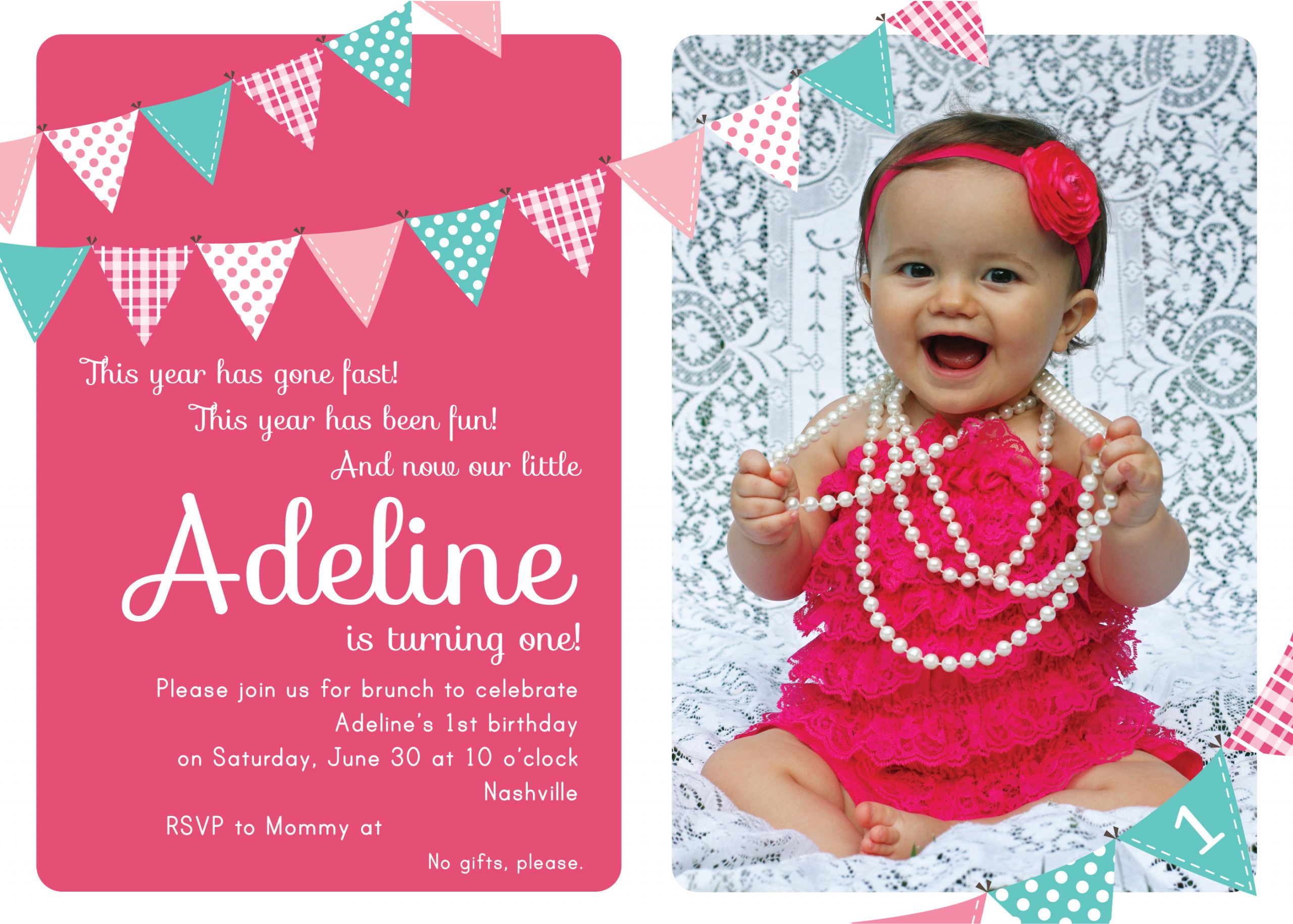 First Birthday Party Invitation Wording
 First Birthday Party Invitation Ideas – Bagvania FREE