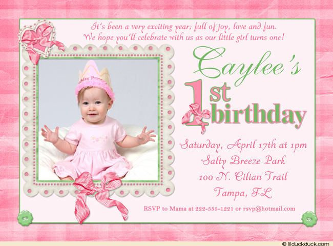 First Birthday Party Invitation Wording
 1st Birthday Invitation Wording – Bagvania