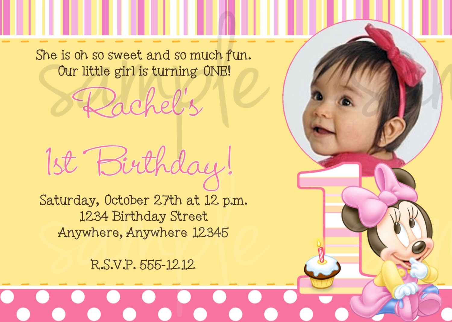 First Birthday Party Invitation Wording
 1St Birthday Invitation Letter