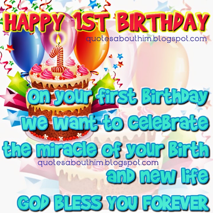 First Birthday Quote
 1st Birthday Quotes For Cards QuotesGram