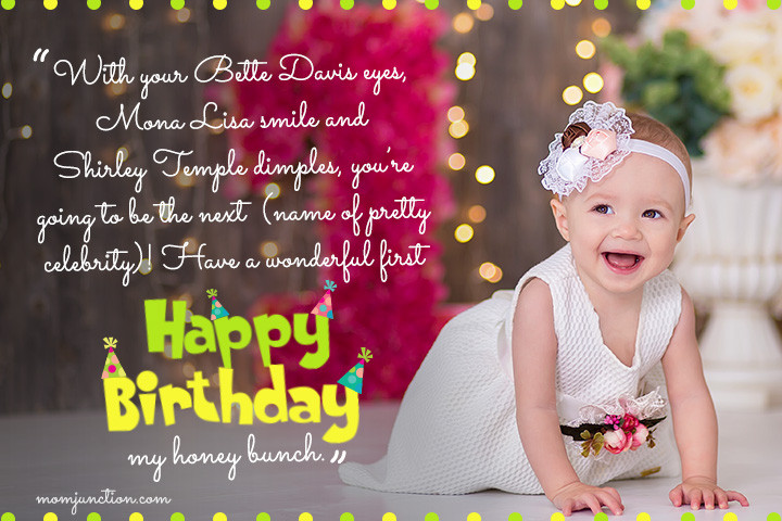 First Birthday Quote
 106 Wonderful 1st Birthday Wishes And Messages For Babies