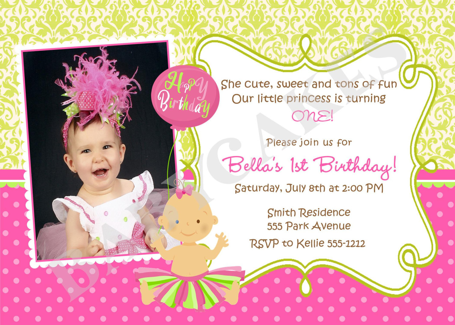 First Birthday Quote
 Quotes For 1st Birthday Invitations QuotesGram