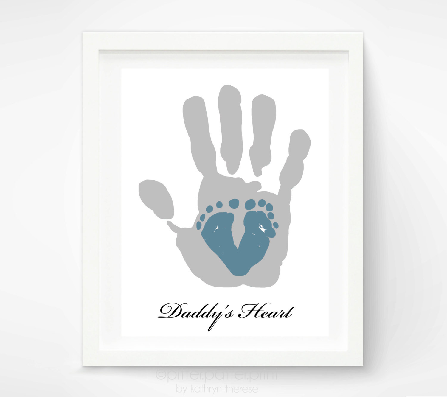 First Father'S Day Gift Ideas From Baby
 First Father s Day Gift for New Dad Baby by PitterPatterPrint