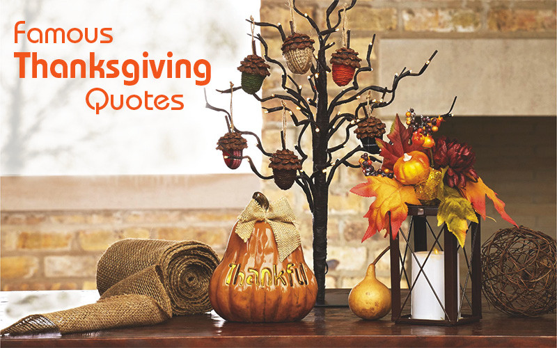 First Thanksgiving Quotes
 Famous Thanksgiving Quotes