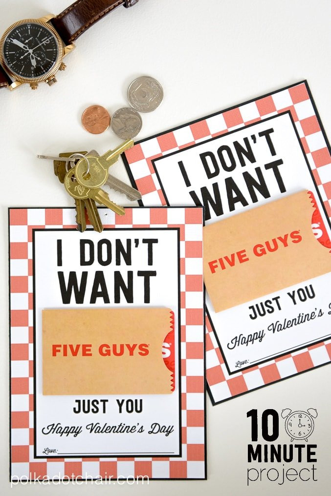 First Valentine'S Day Gift Ideas
 Valentine Gifts for Him a Free Printable Gift Card Holder