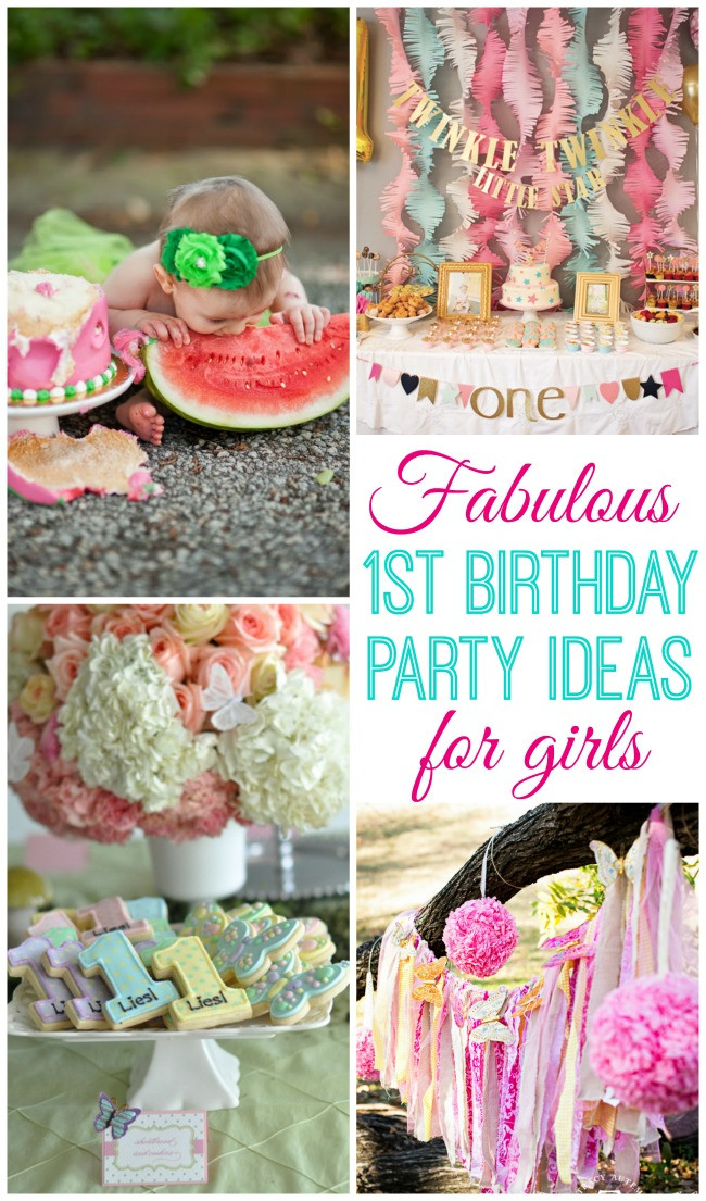 First Year Birthday Party
 Baby Girl Turns e Design Dazzle