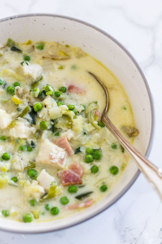 Fish Chowder Recipe With Bacon
 Ve able Loaded Fish & Bacon Chowder Recipe