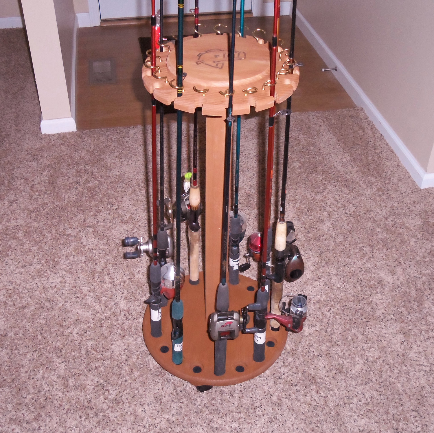 Fishing Rod Rack DIY
 Diy fishing boat projects Jamson