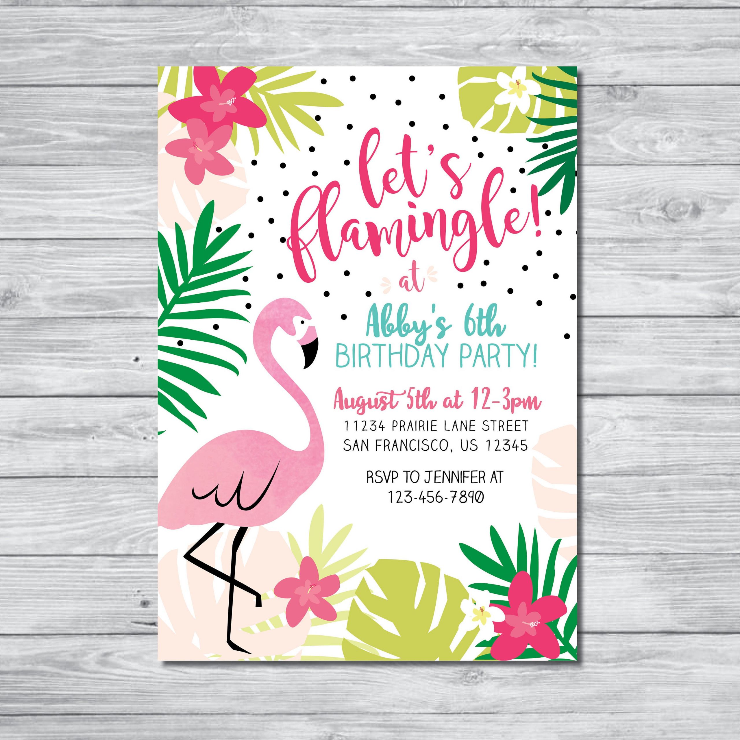 Flamingo Birthday Invitations
 Flamingo Birthday Invitation Let s Flamingle Invitation