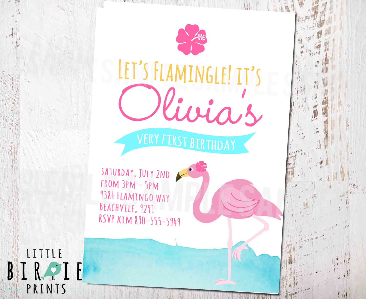 Flamingo Birthday Invitations
 FLAMINGO BIRTHDAY INVITATION printable Flamingo Birthday Party