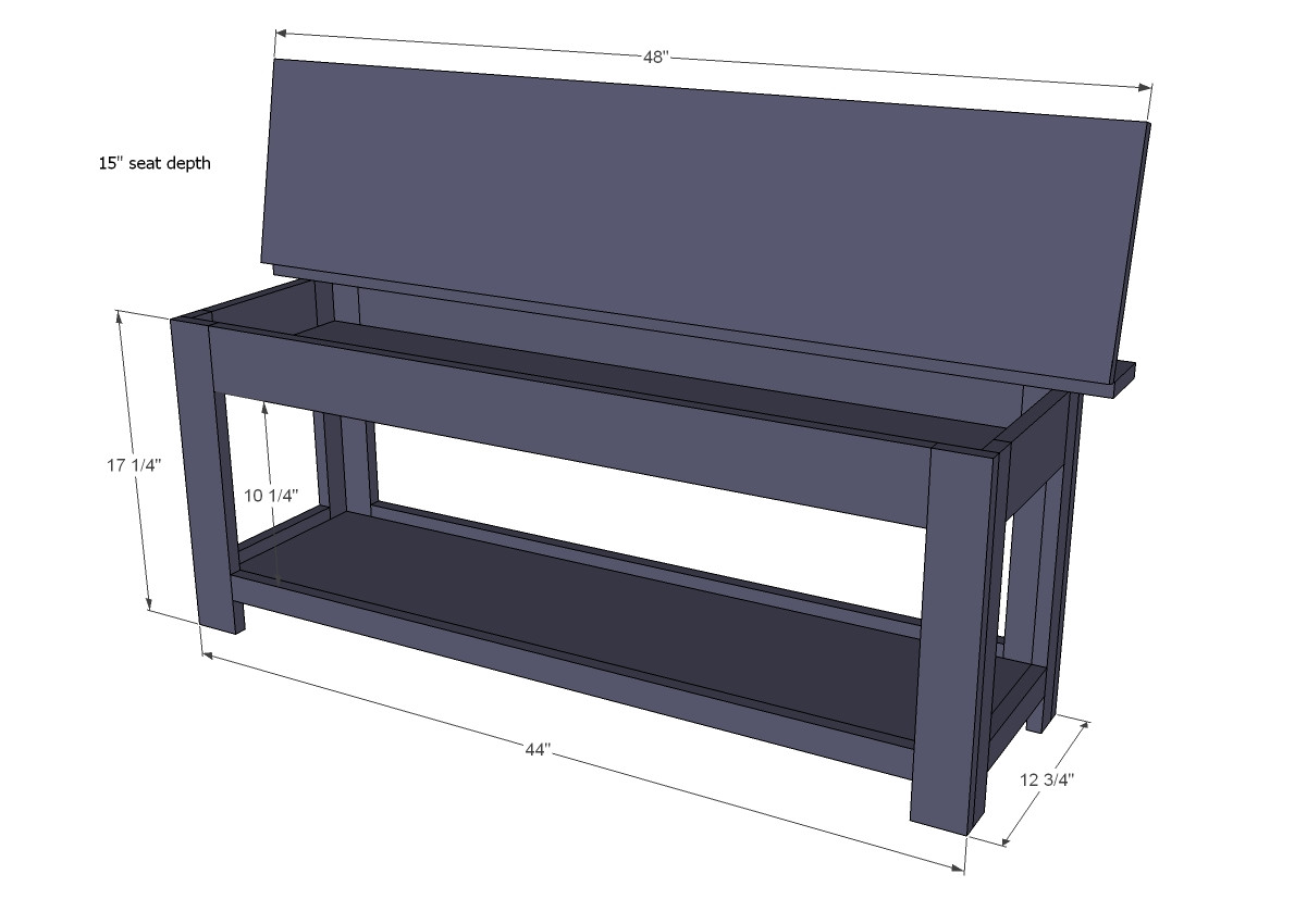 Flip Top Storage Bench
 flip top storage bench woodworking plans WoodShop Plans