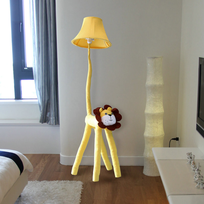 Floor Lamp Kids Room
 New Modern Cartoon Lion Design Cloth Floor Lamp For Kid s