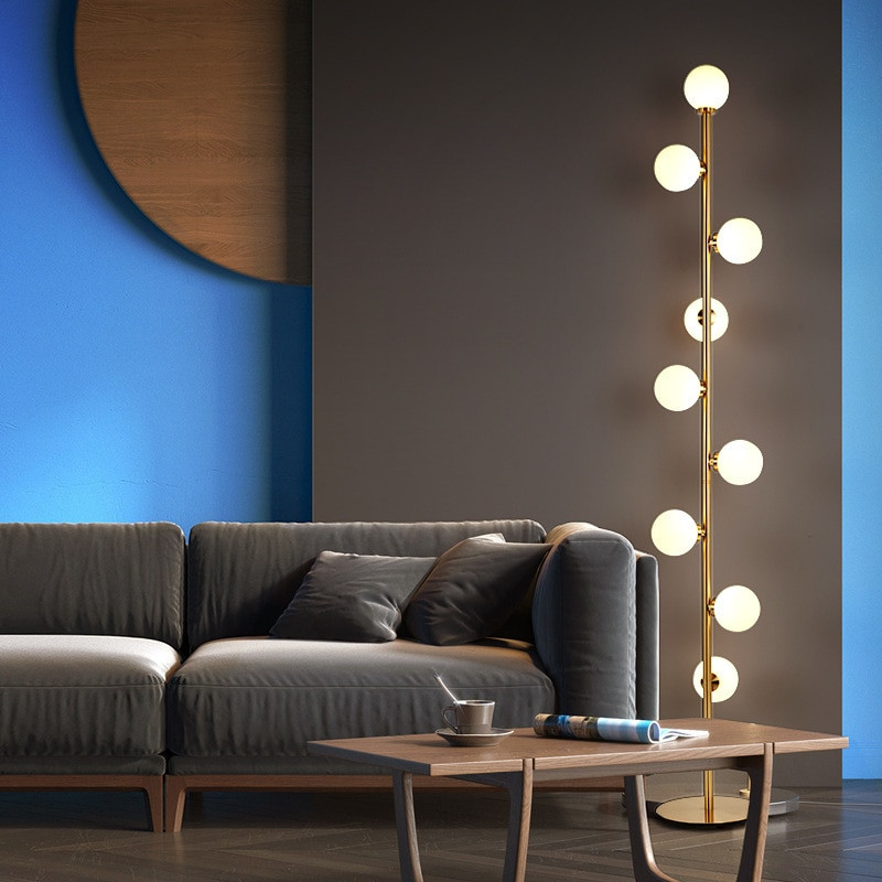 Floor Lights For Bedroom
 Modern LED living room standing luminaires Nordic lights