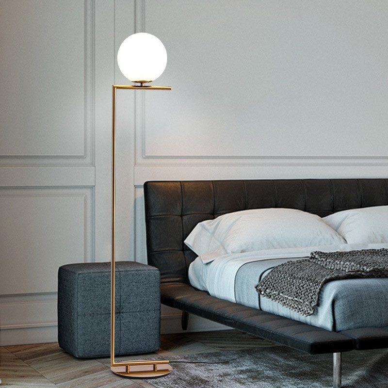 Floor Lights For Bedroom
 Modern Floor Lamp For Living Room glass ball LED Table