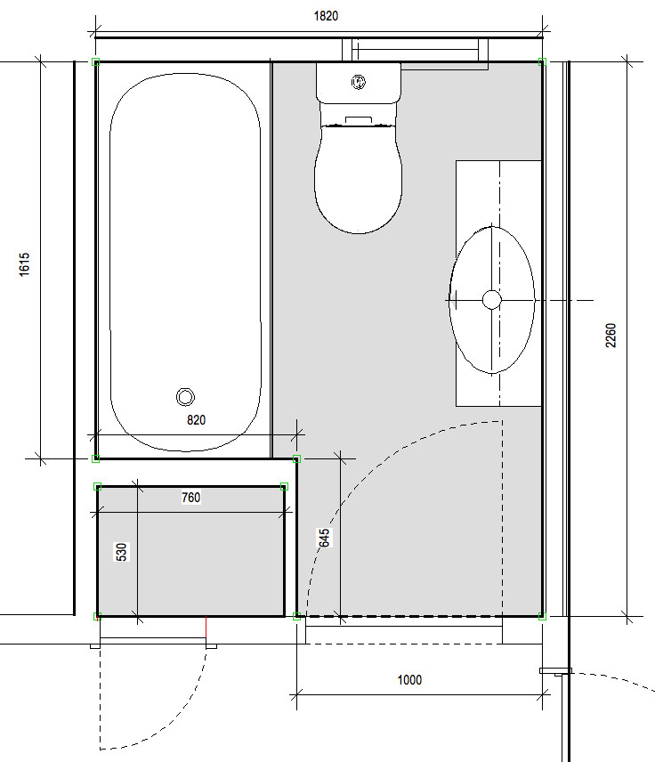 Floor Plan For Small Bathroom
 natural modern interiors Small bathroom renovation Before