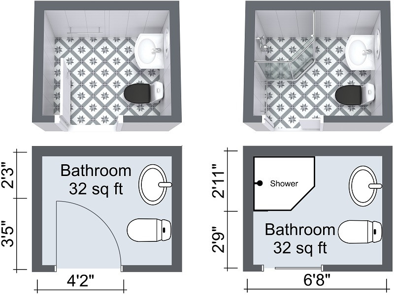 Floor Plan For Small Bathroom
 RoomSketcher Blog