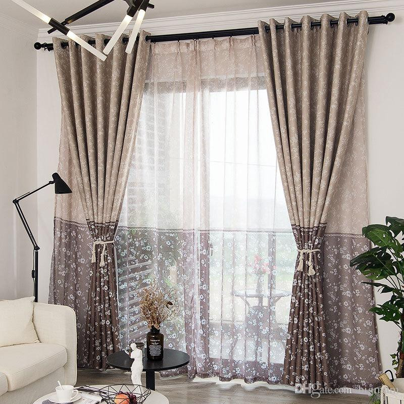 Floral Curtains For Living Room
 2019 Modern Floral Printed Blackout Curtains For Living