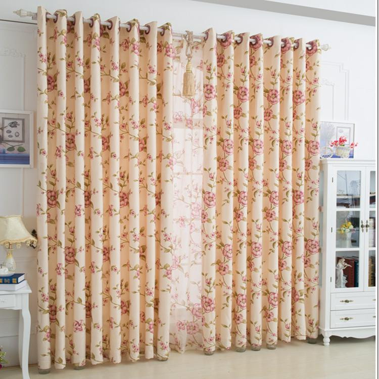 Floral Curtains For Living Room
 Flower Leaf Country Style Floral Curtains American Living
