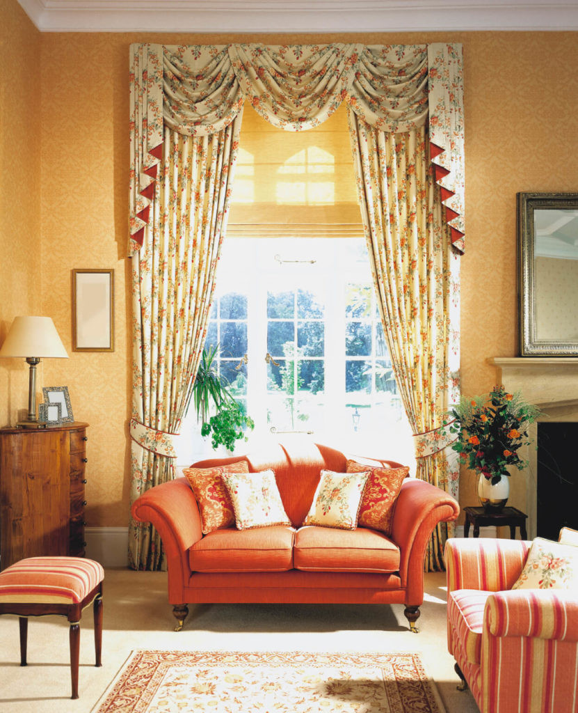 Floral Curtains For Living Room
 53 Living Rooms with Curtains and Drapes Eclectic Variety