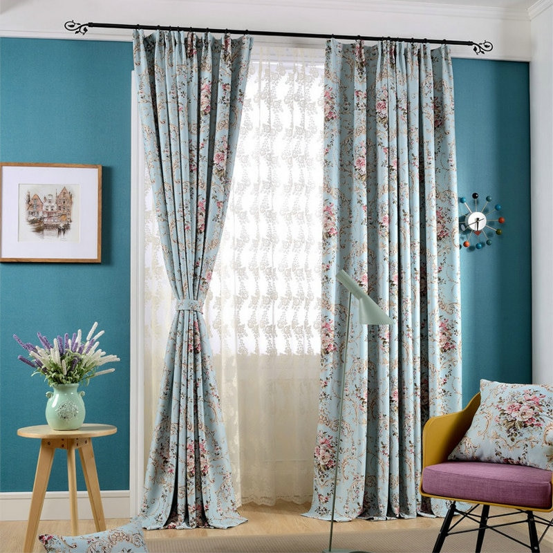 Floral Curtains For Living Room
 Aliexpress Buy Modern High Precision Floral Printed