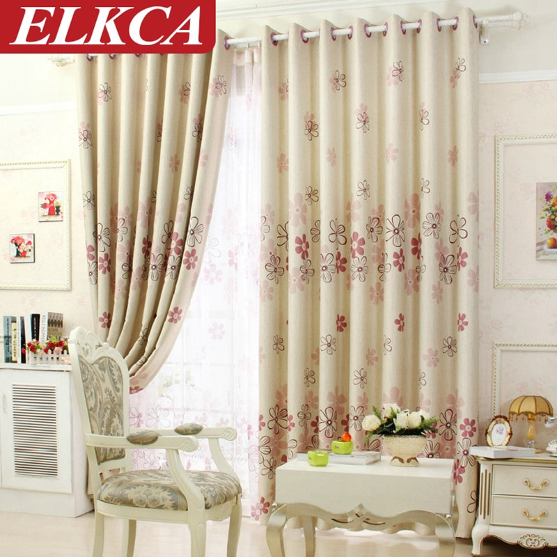 Floral Curtains For Living Room
 Flowers Modern Curtain Set Floral Blackout Curtains for