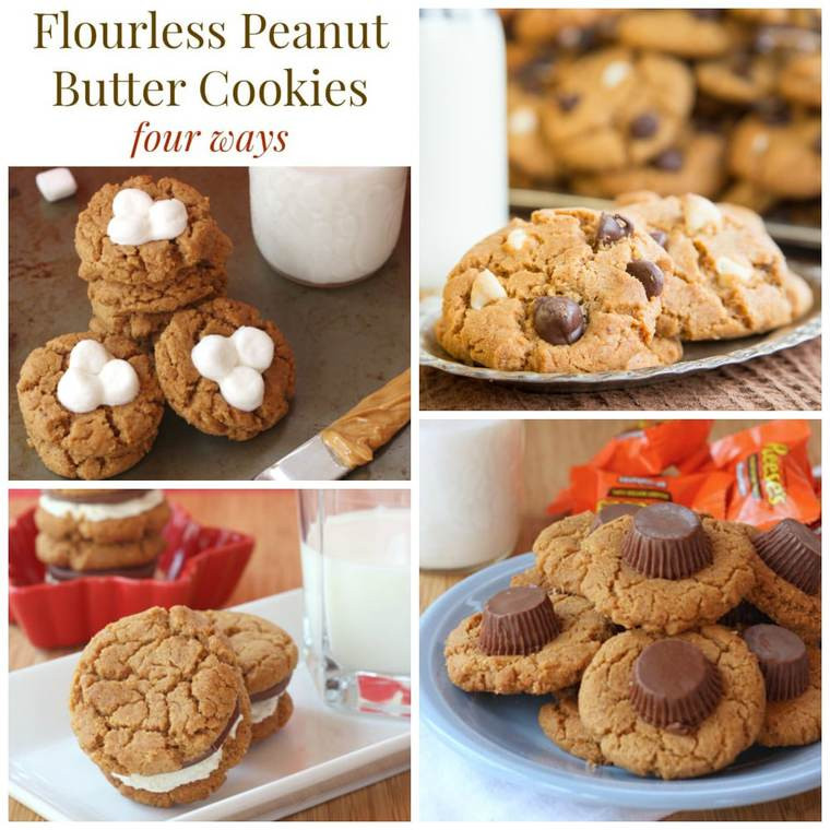 Flourless Peanut Butter Cookies
 Flourless Peanut Butter Cookies Four Ways Cupcakes