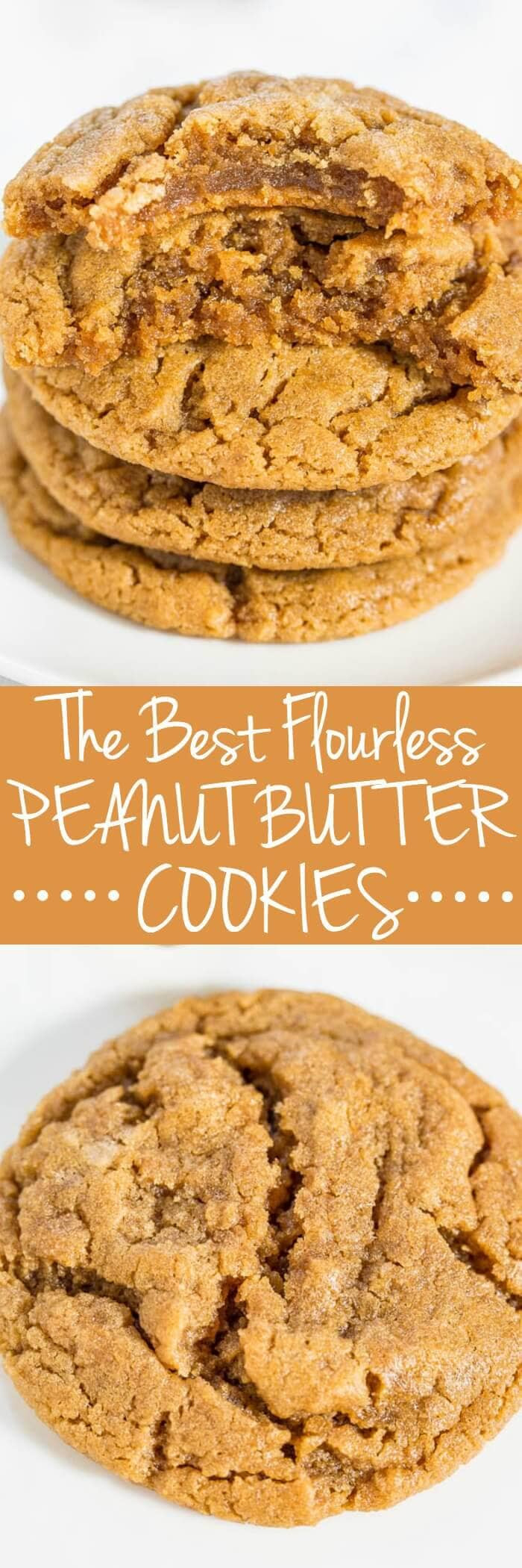 Flourless Peanut Butter Cookies
 50 Best Gluten Free Cookie Recipes