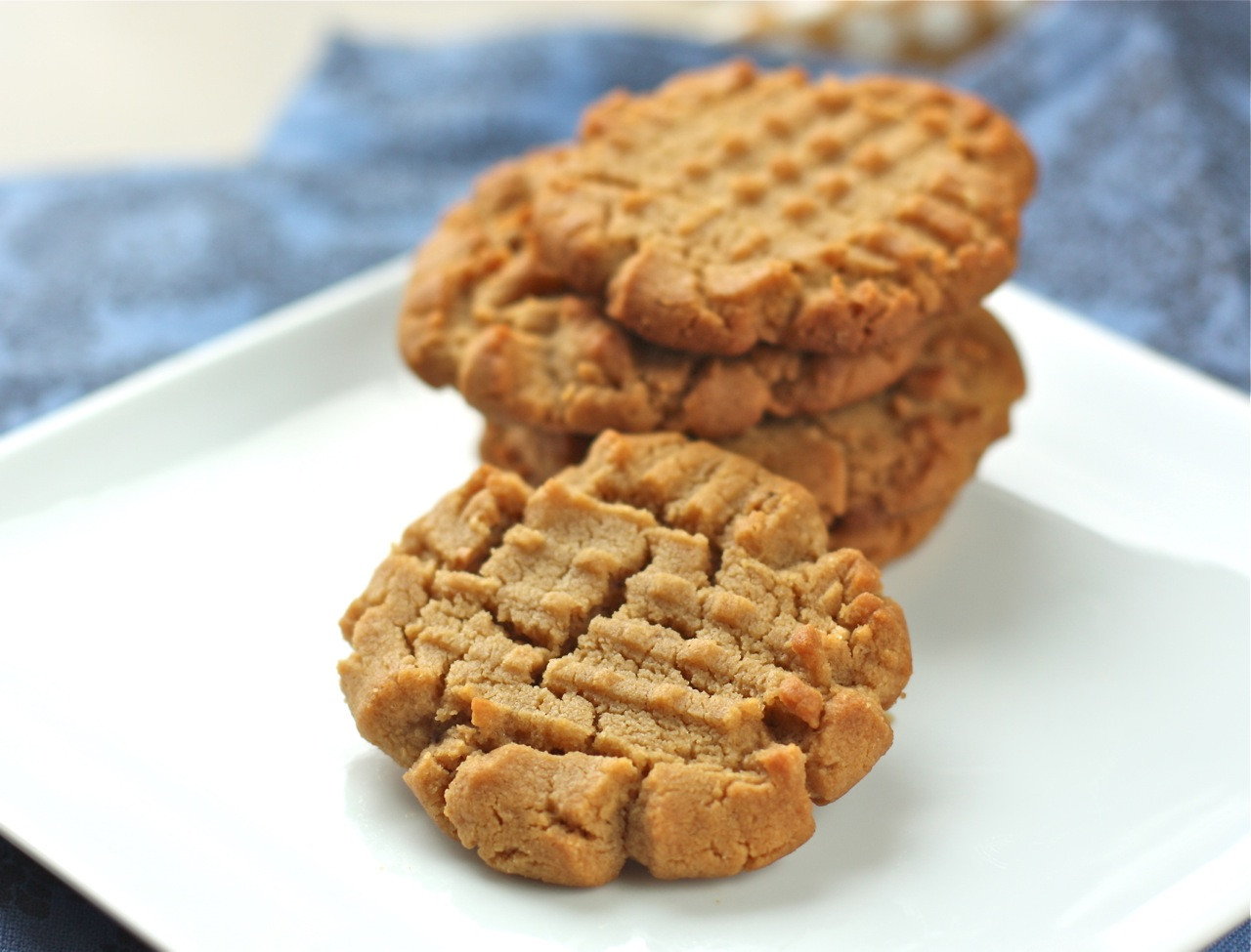 Flourless Peanut Butter Cookies
 flourless peanut butter and jelly thumbprint cookies