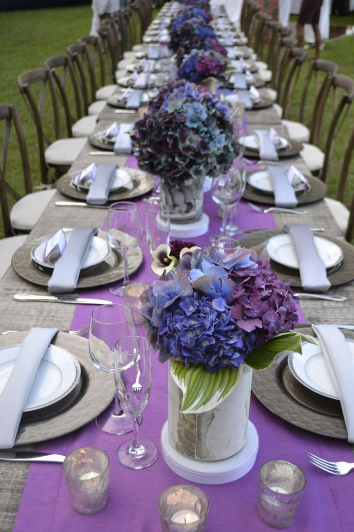 Flower Arrangement Ideas For Engagement Party
 37 Beautiful Purple Party Decorations