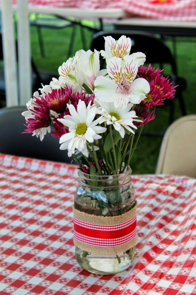 Flower Arrangement Ideas For Engagement Party
 It’s an “I DO” BBQ Party