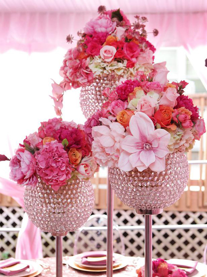 Flower Arrangement Ideas For Engagement Party
 25 Stunning Wedding Centerpieces Part 13 Belle The
