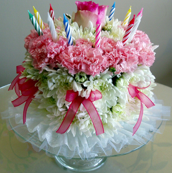 Flower Birthday Cakes
 Happy Birth Day