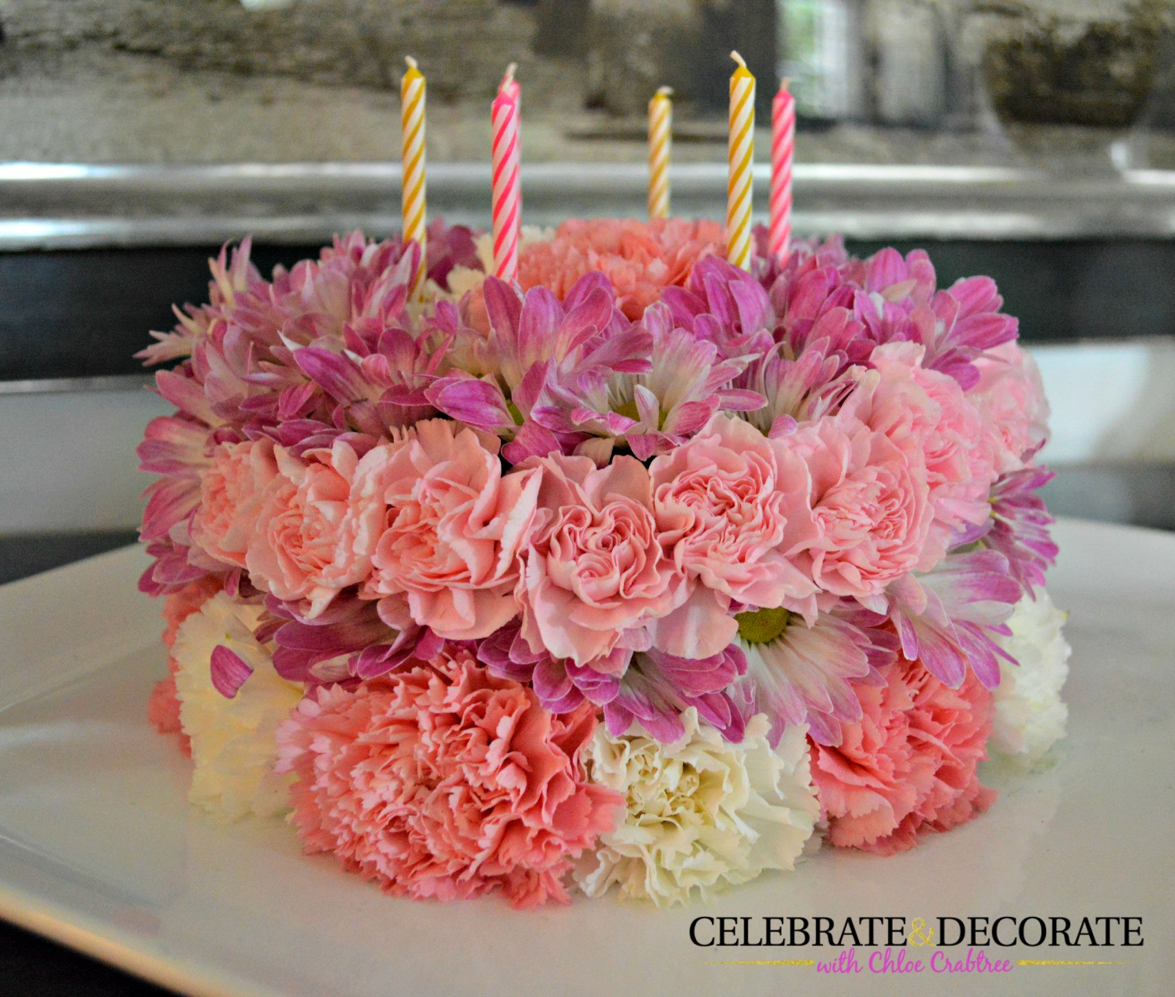 Flower Birthday Cakes
 How to Make a Floral Birthday Cake Celebrate & Decorate