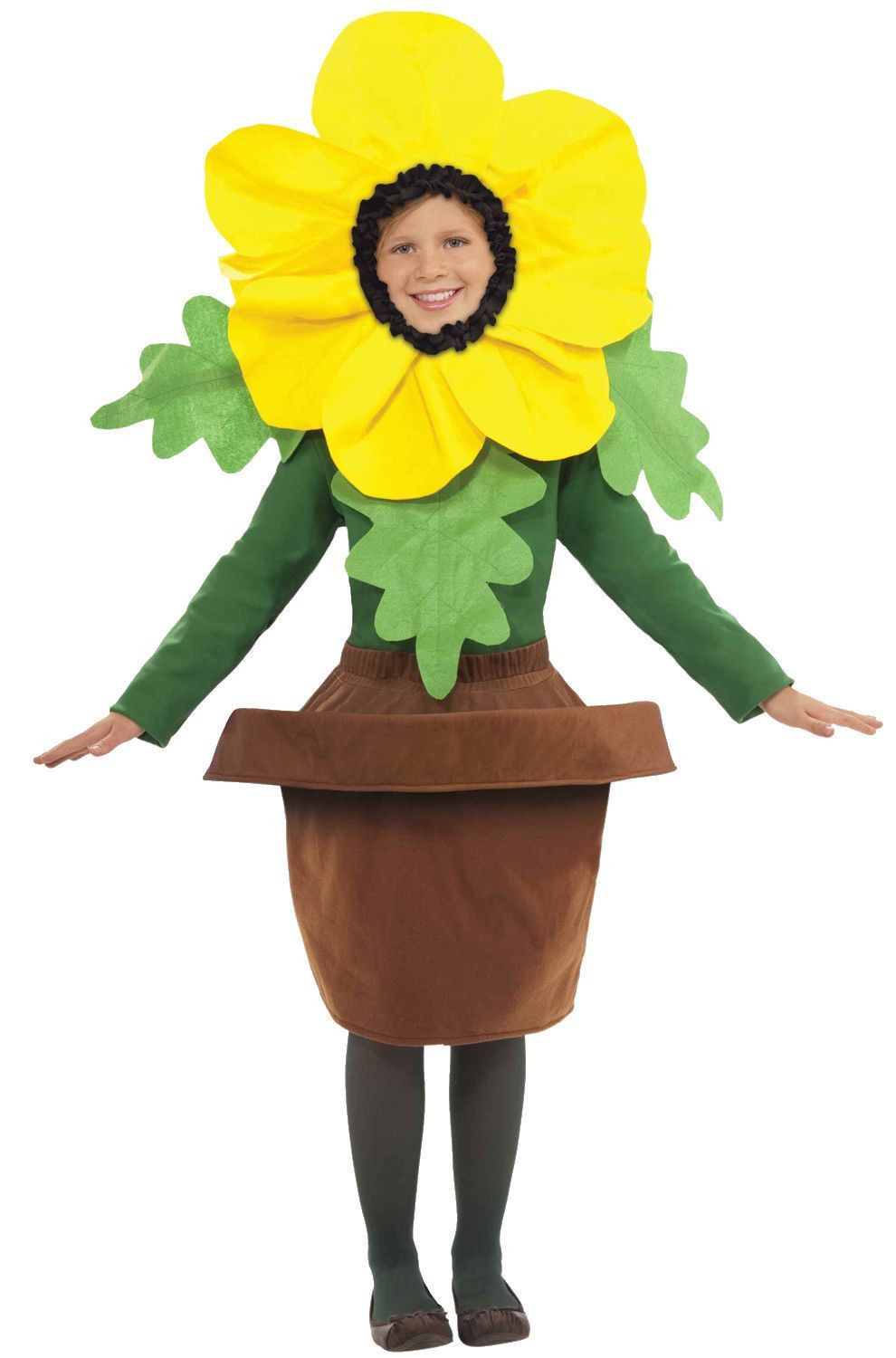 Flower Child Halloween Costume
 Sunny Blossom Sunflower Pot Child Costume – DealCred
