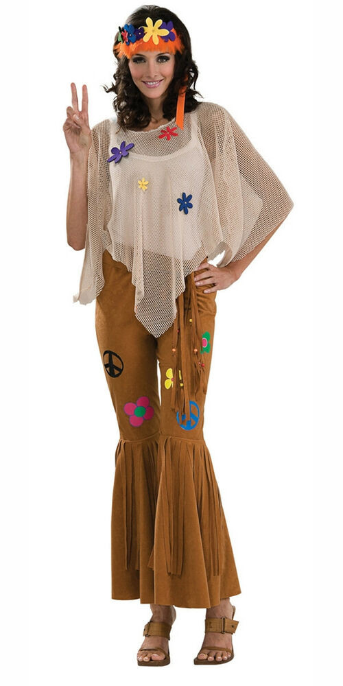 Flower Child Halloween Costume
 Flower Child 60 s Hippie Woodstock Fancy Dress Up